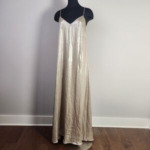 NWT NOUVEAU AMSALE metallic maxi dress